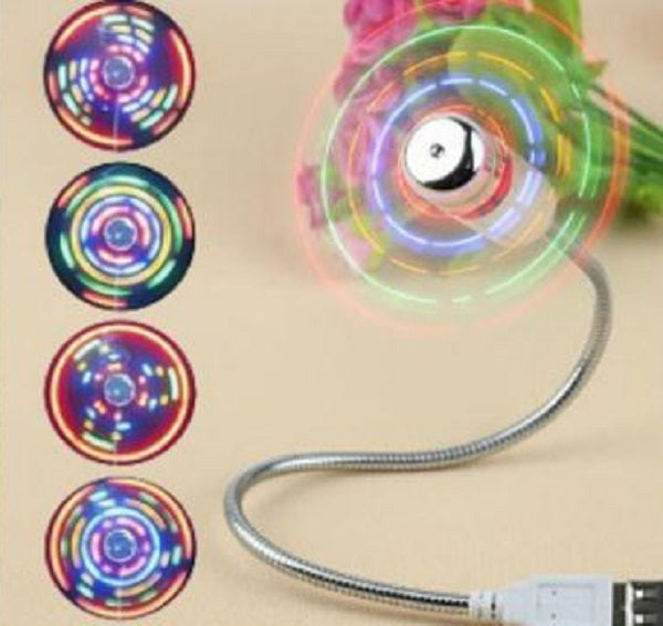 Flexibler & Anpassbarer LED USB Softventilator mit verborgener Uhranzeige | Karnz
