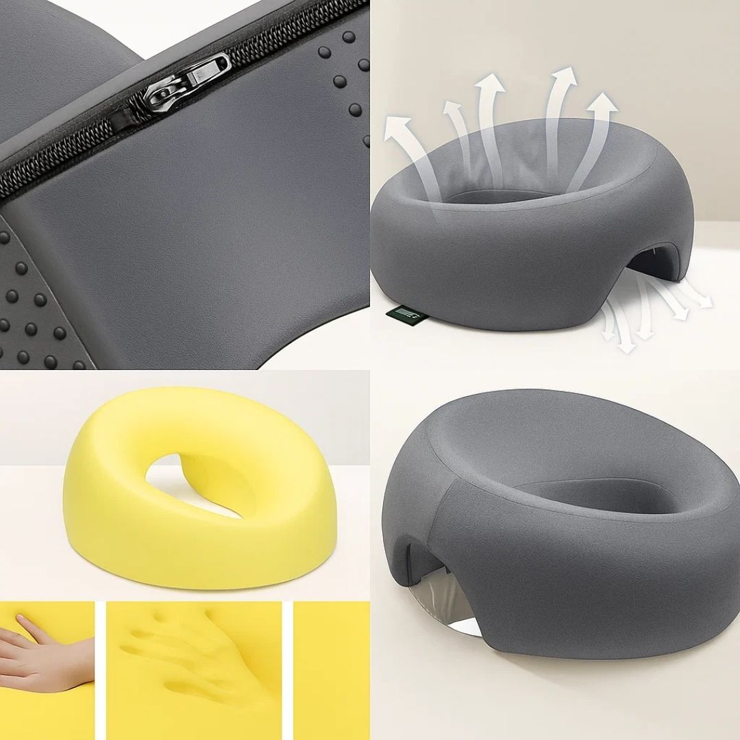 FaceEase | Face-Down Kissen – Druckentlastung Unterstützung – Konturiertem Memory-Schaum – Ideal für Massage, Schönheit & Schlaf auf dem Bauch Karnz