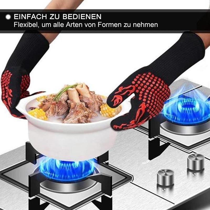 Bequee professionelle Grillhandschuhe hitzebeständige Handschuhe - 1 Paar | Karnz