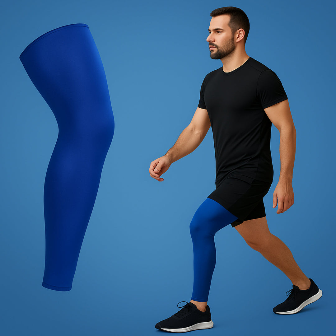 FlexiRelief | Full leg compression sleeve – Knee support – Graduated compression – Pain relief – Recovery – Swelling reduction Calf