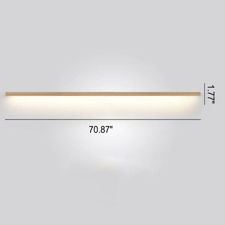ZenBeam Japanische LED-Wandleuchte | Massivholzdesign | Modernes Akzentlicht