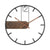 GrandeTime Uhr - Moderne große runde Metallwanduhr