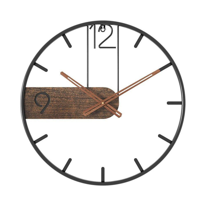 GrandeTime Uhr - Moderne große runde Metallwanduhr