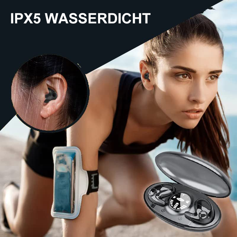 Unsichtbare kabellose Schlaf-Kopfhörer, IPX5 wasserdicht