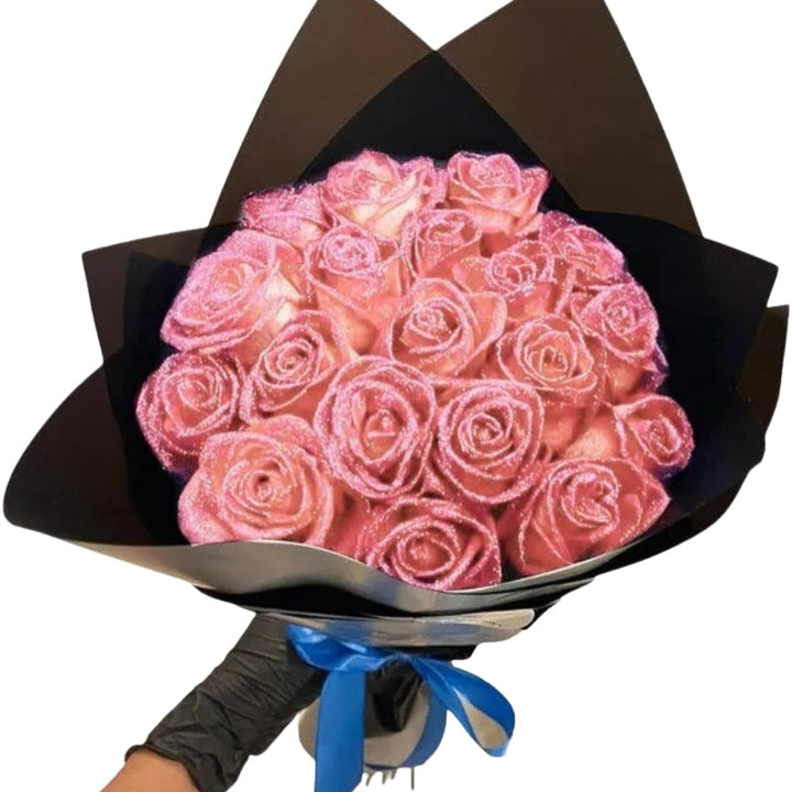 LumiPetal Glitter-Rosen – Dekorative Karnzumen für Party und Geschenk | Karnz