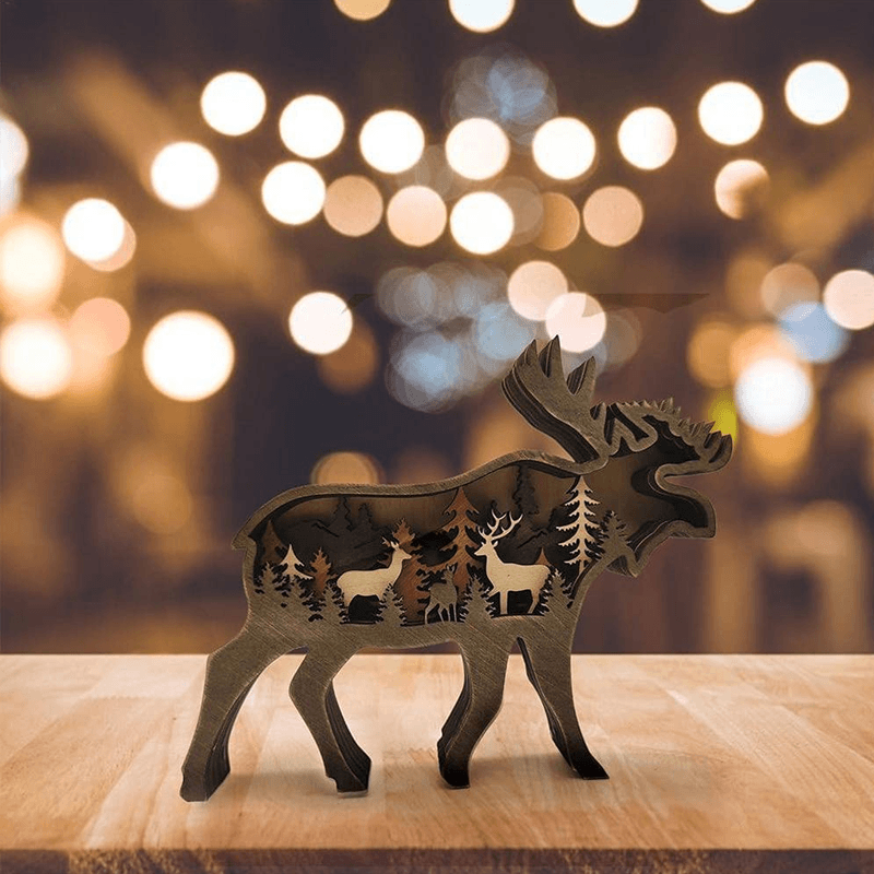 3D Kreatives Holz Tier Schnitzerei Handwerksgeschenk | Karnz