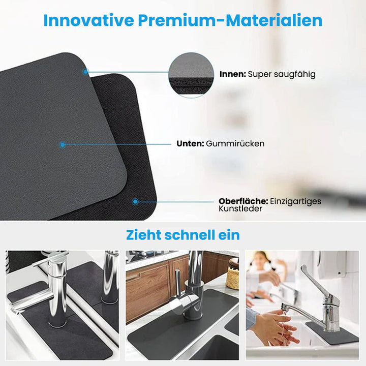 Matte für Wasserhähne aus Kieselgur