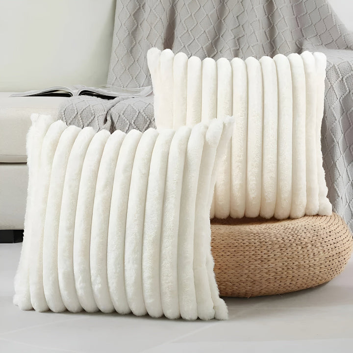 Weiches dekoratives Kissenbezug – gemütlich und komfortabel | Ideal für Sofa und Bett | Karnz