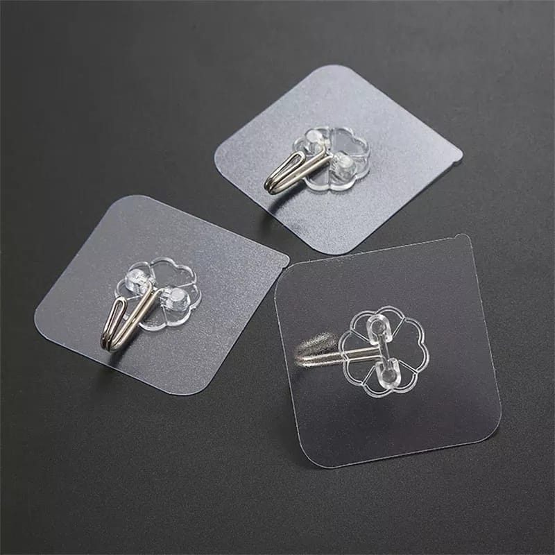 10 PCS Transparente Wandhaken Karnz