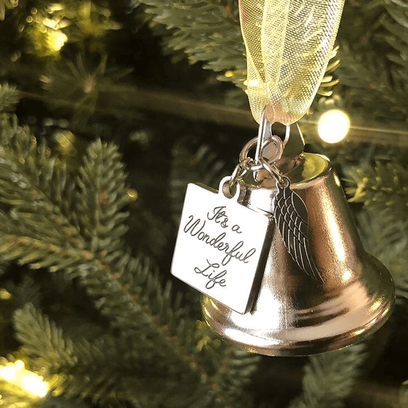 Weihnachtsbaum-Gedenkornamente Engel Flügel Glocken-Anhänger Hängedekoration | Karnz