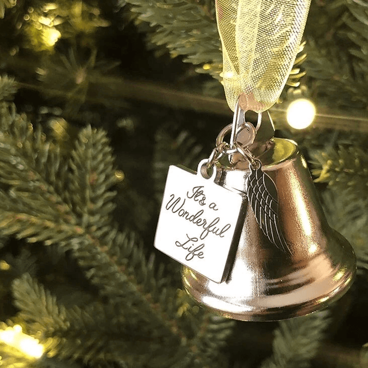 Weihnachtsbaum-Gedenkornamente Engel Flügel Glocken-Anhänger Hängedekoration | Karnz