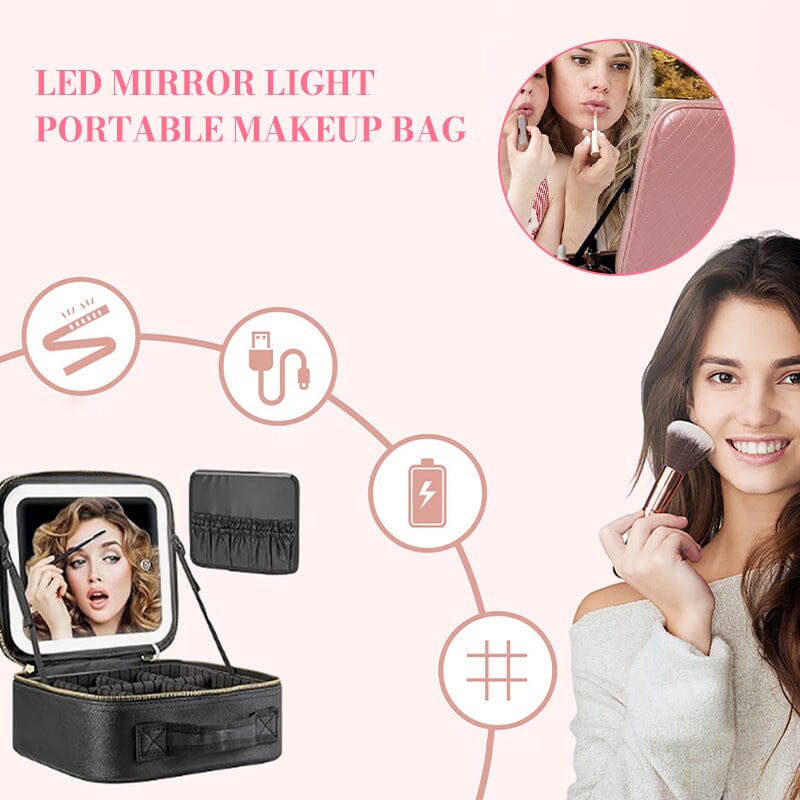 LED Licht Tragbare Make-up Tasche | Karnz