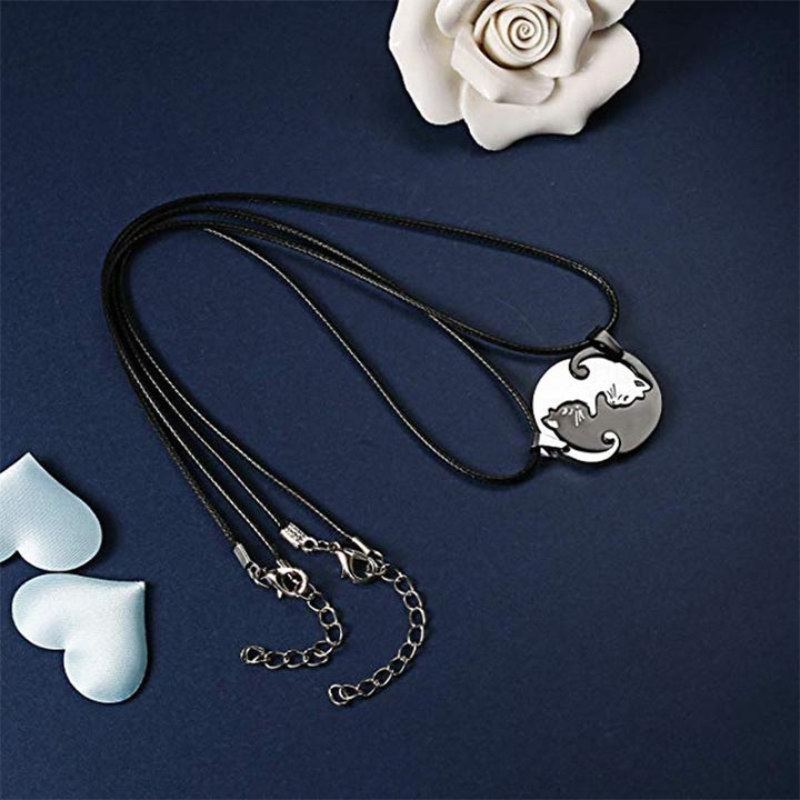 Yin ＆ Yang Katze Design Halskette | Karnz