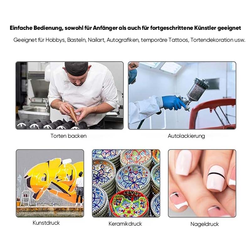Pneumatisches Acrylfarben-Sprühgerät für Künstler | Karnz