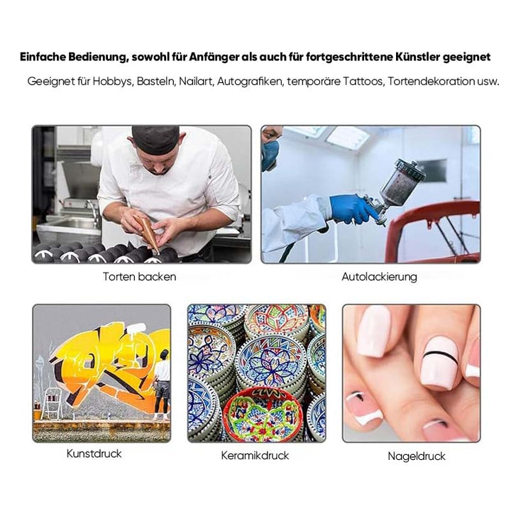 Pneumatisches Acrylfarben-Sprühgerät für Künstler | Karnz