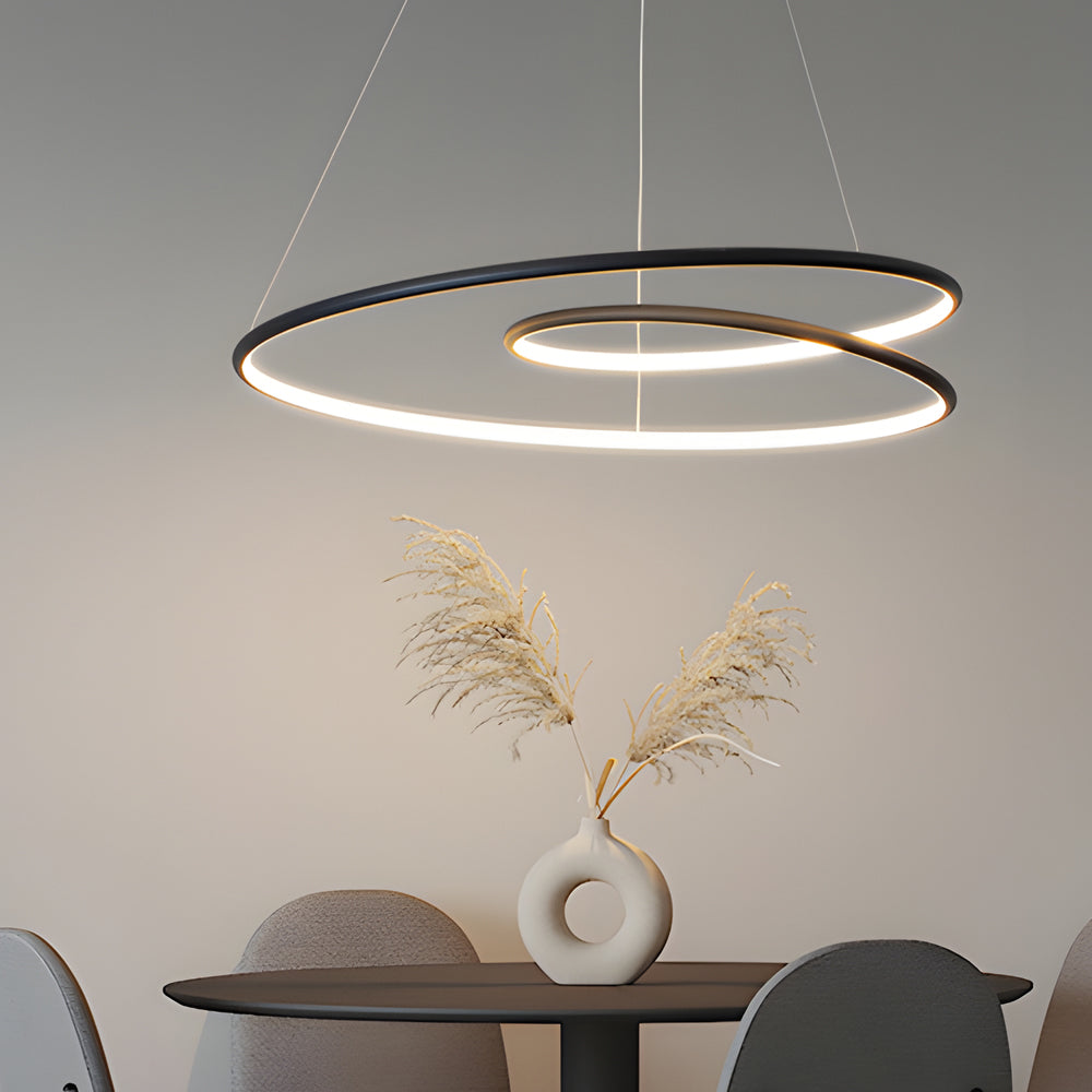 Moderner LED Kronleuchter mit Dimmfunktion – Pendelleuchte für Esszimmer und Wohnzimmer | Karnz