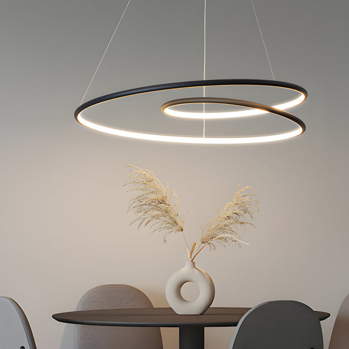 Moderner LED Kronleuchter mit Dimmfunktion – Pendelleuchte für Esszimmer und Wohnzimmer | Karnz