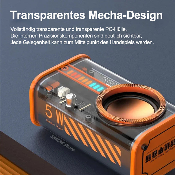 Transparente drahtlose Mecha Bluetooth-Lautsprecher | Karnz