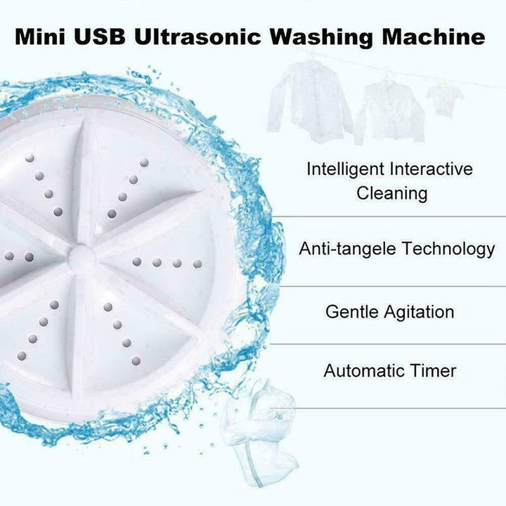 Tragbarer Ultraschall-Geschirrspüler und Wäschetrockner