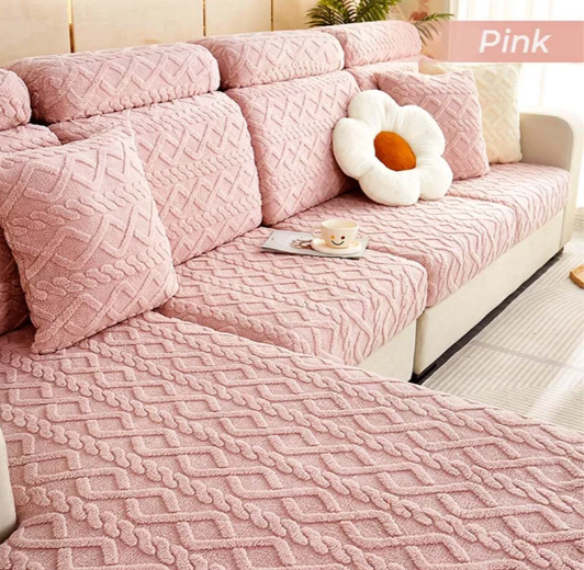 Voll Wickelweiches Fleece Stretch Sofaüberzug für alle Jahreszeiten | Karnz