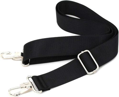 47 Zoll (ca. 119 cm) langer Ersatz-Schultergurt für Taschen | Gepolstert und verstellbar – Ideal für Reisetaschen, Laptoptaschen, Aktentaschen, Kamerataschen, Umhängetaschen, Wickeltaschen und mehr (Schwarz)