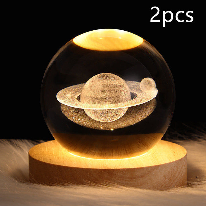 3D Galaxy Kristallkugel LED Nachtlicht | Karnz