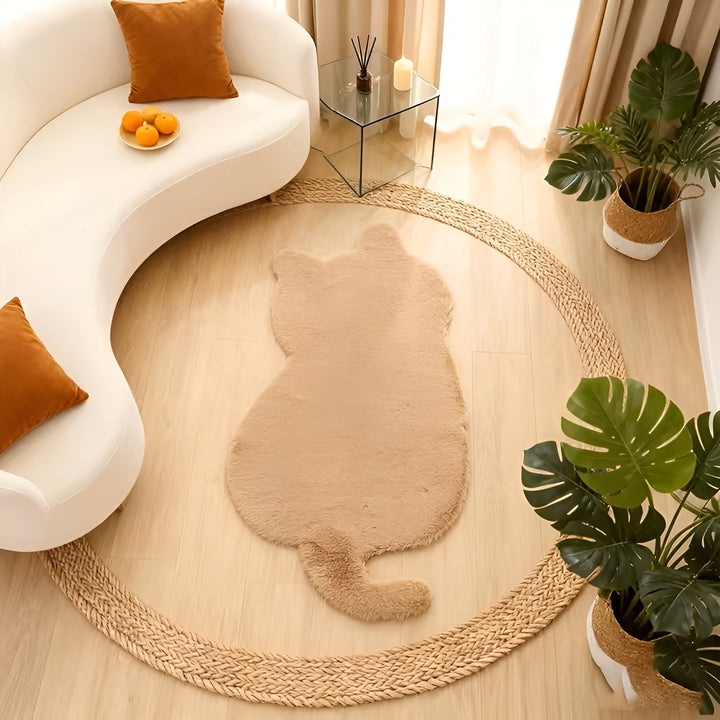 Kleinere Decke in Katzenform – weich und gemütlich | Perfekt für Sofa, Regal oder Kommode | Karnz