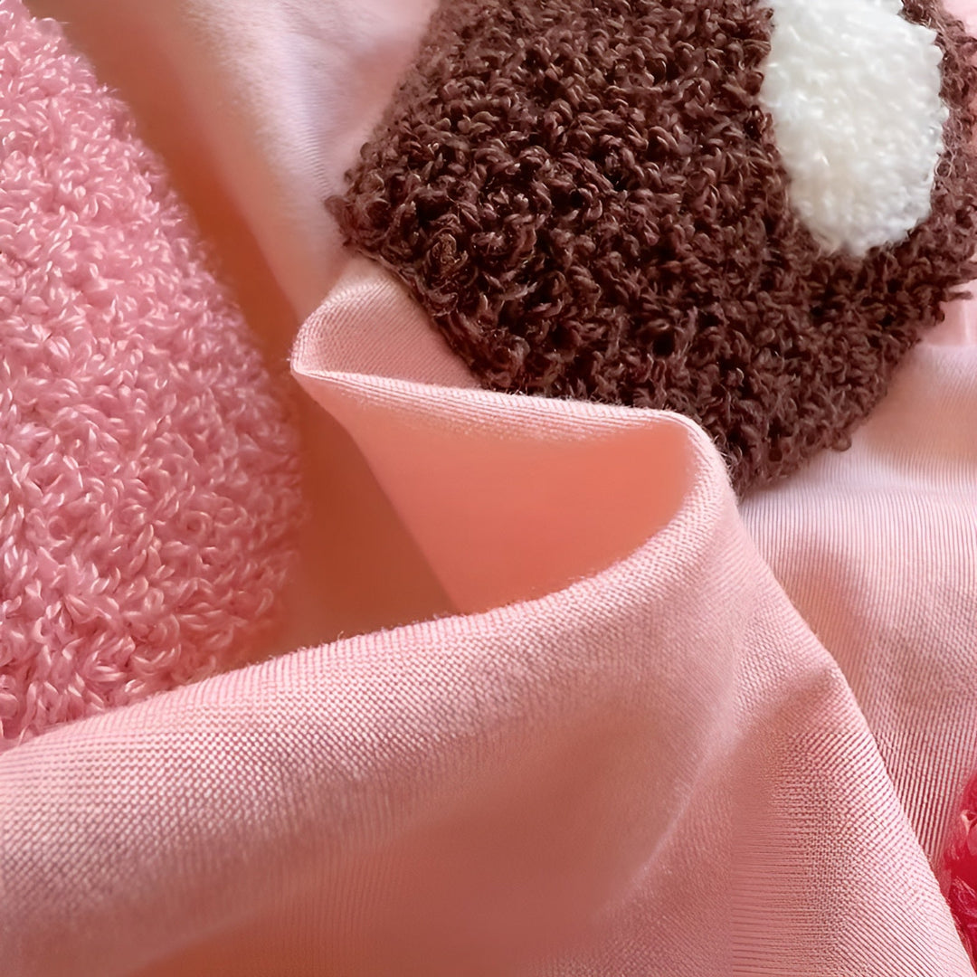 Bettwäsche-Set mit niedlichem Schweinchen-Motiv – weich und gemütlich | Perfekt für das Kinderzimmer | Karnz