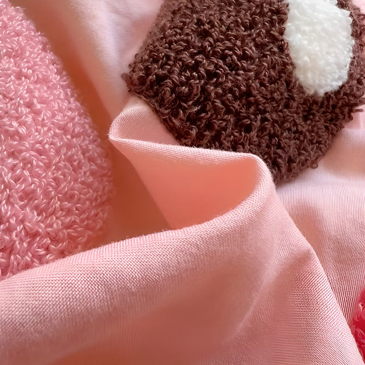 Bettwäsche-Set mit niedlichem Schweinchen-Motiv – weich und gemütlich | Perfekt für das Kinderzimmer | Karnz