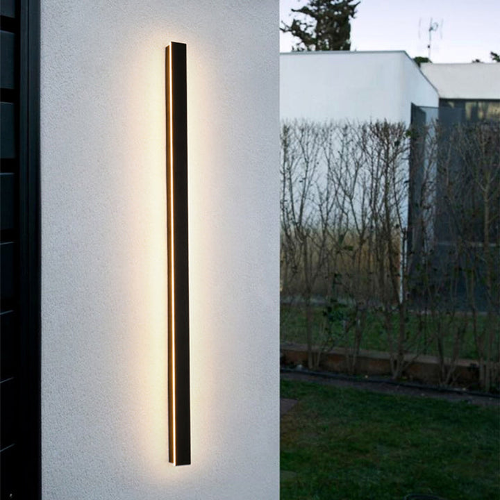Zenith - Tight LED Wandleuchten Schwarzes Metall für Innen und Außen, modernes Design für Garten und Flur | Karnz