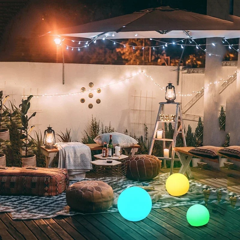 Wasserdichte Solar-Gartenkugellampen – RGB-LED-Beleuchtung für den Außenbereich