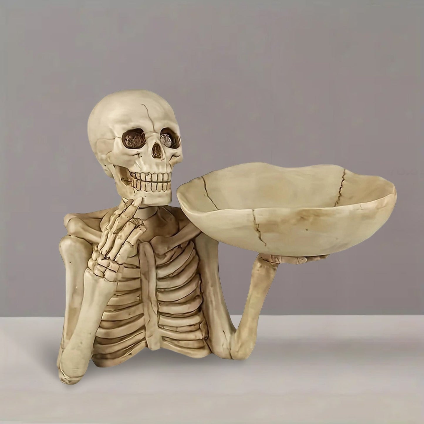 GhoulBowl Skull Bowl – Harz Halloween Süßigkeiten Schüssel und Gothic Dekoration | Karnz