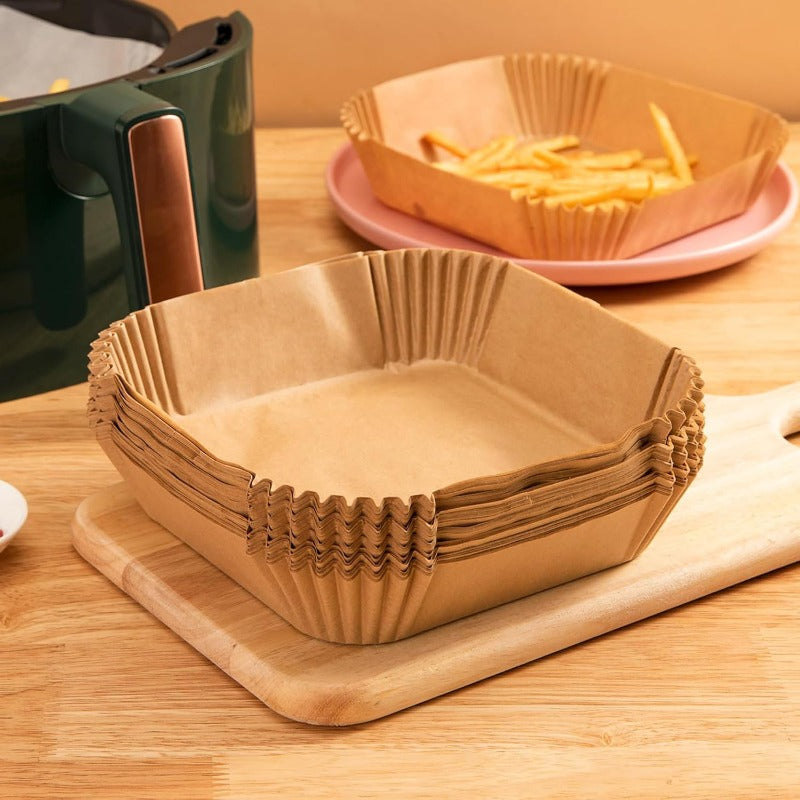 Antihaft-Papier-Backform für Heißluftfritteuse