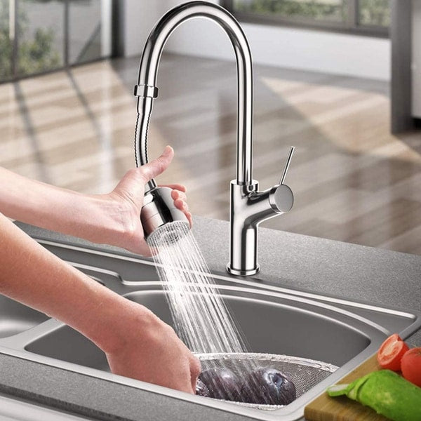 Wasserspar Aufsatz aus Edelstahl um 360 Grad beweglich ausziehbar | Karnz