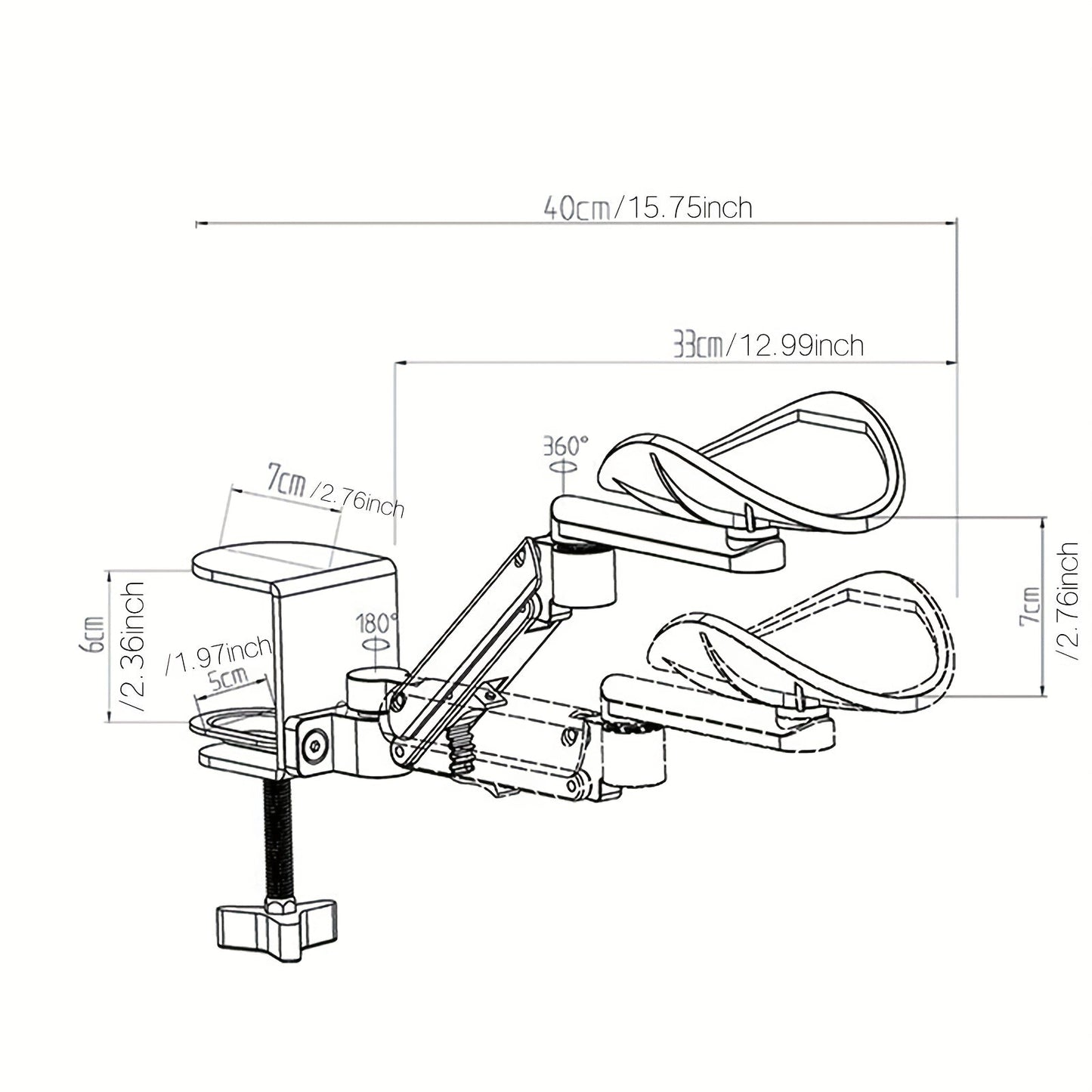 Ergonomische Armstütze für Schreibtisch | Karnz