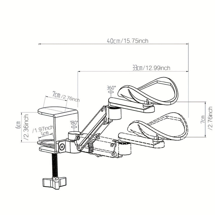 Ergonomische Armstütze für Schreibtisch | Karnz