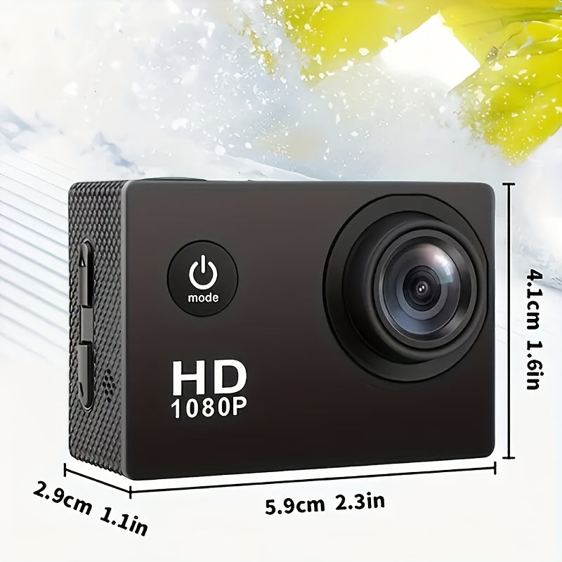 Action-Kamera mit HD-Video und Weitwinkelobjektiv