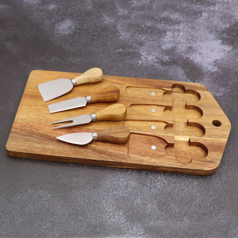 5pcs Käsetools Sets Käseplatten Schneider Messer Käsebrett Set | Karnz