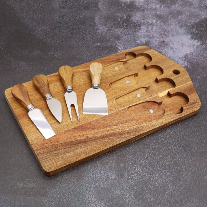 5pcs Käsetools Sets Käseplatten Schneider Messer Käsebrett Set | Karnz