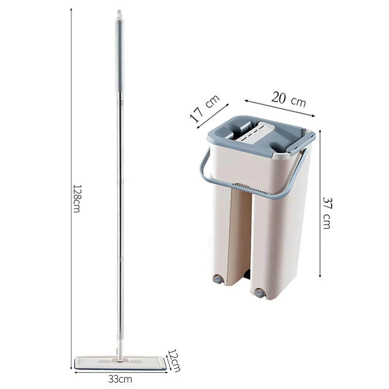 Spin Mop Eimer mit wiederverwendbaren Mop-Pads Karnz