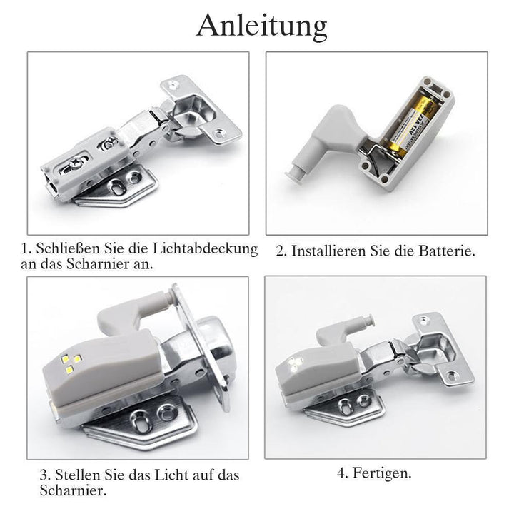 Bequee Super Hell LED Scharnierlicht(10 Stück) | Karnz