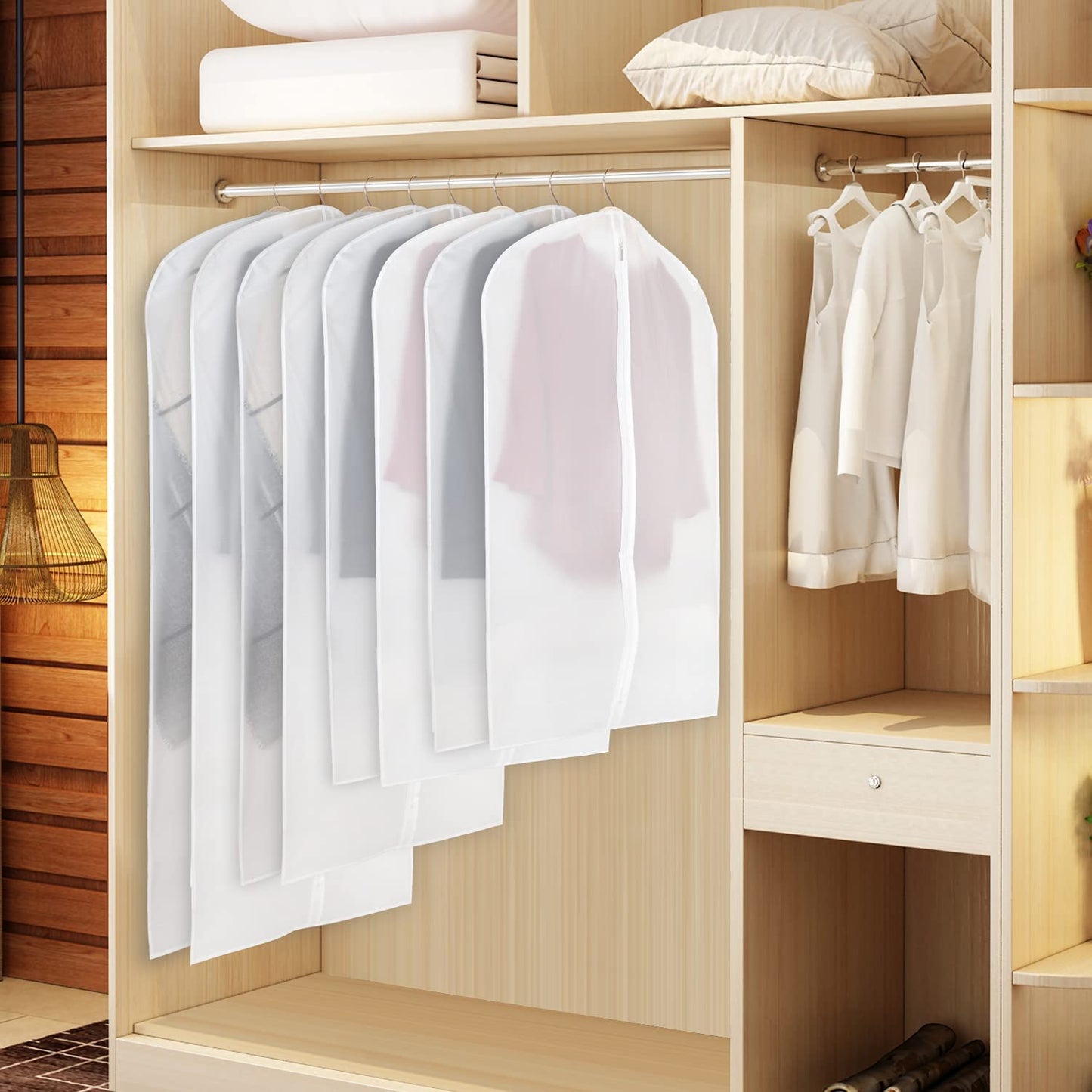 6-teilig: Zilink Transparenter Kleidersack