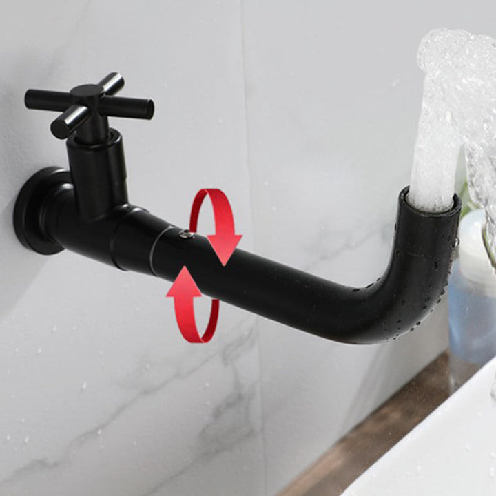 Moderne Einhand-Waschtischarmatur mit 1 Loch zur Wandmontage