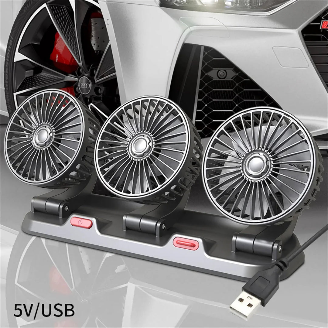 Verstellbarer 3-Kopf Elektroventilator | Karnz