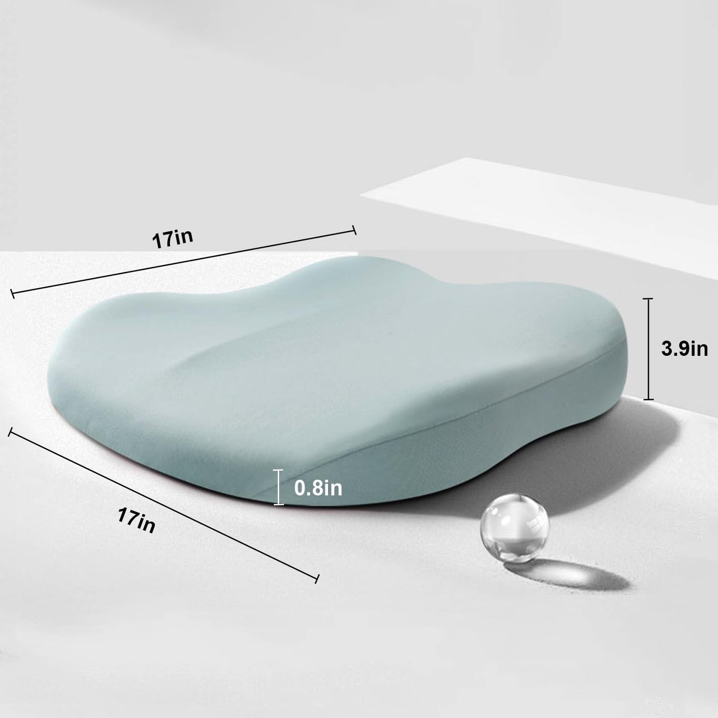 Autokissen Höhenerhöhung – Ergonomisches Sitzbooster-Kissen mit Memory-Schaum | Karnz