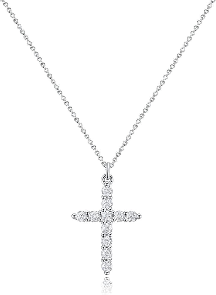 Karnz | Elegante 18K Gold Cubic Zirconia Kreuzkette