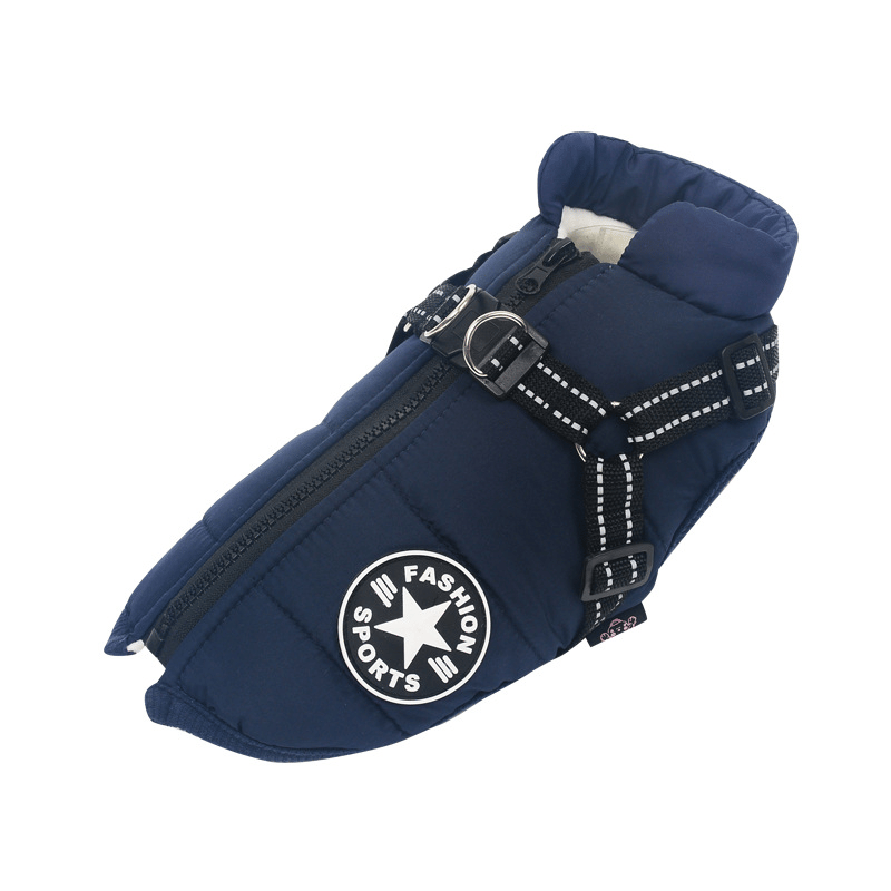 Winter Hundejacke mit Geschirr | Karnz
