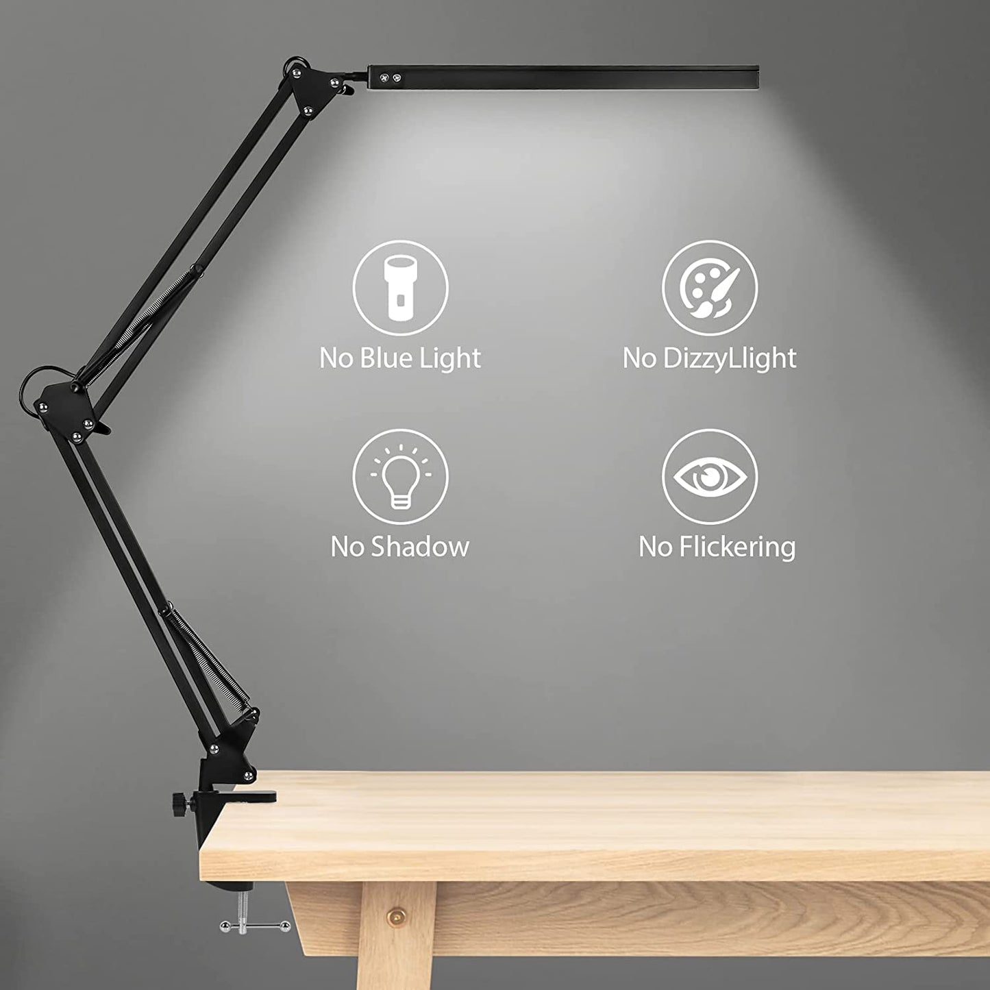 LED Schreibtischlampe Klemmleuchte Dimmbar 10W | Karnz