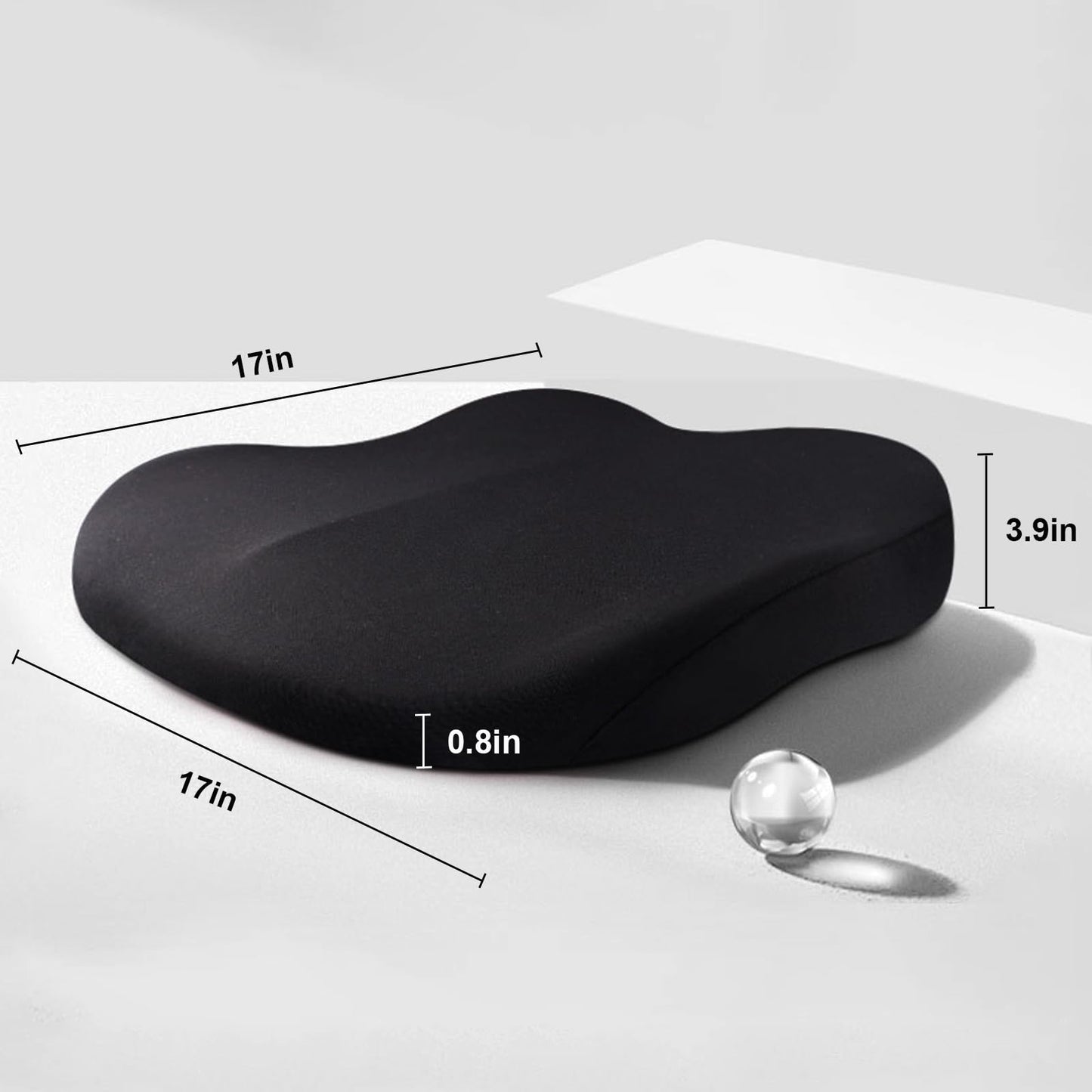 Autositzkissen RaiseSit – Ergonomisches Sitzerhöhungskissen mit Memory-Schaum