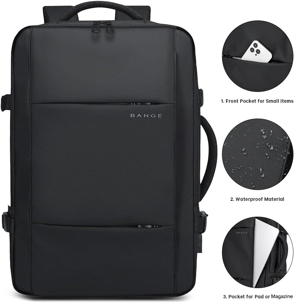 Erweiterbarer 26–45L wasserdichter Reisen-Rucksack mit Laptop-Fach & Duffle-Trage | Karnz